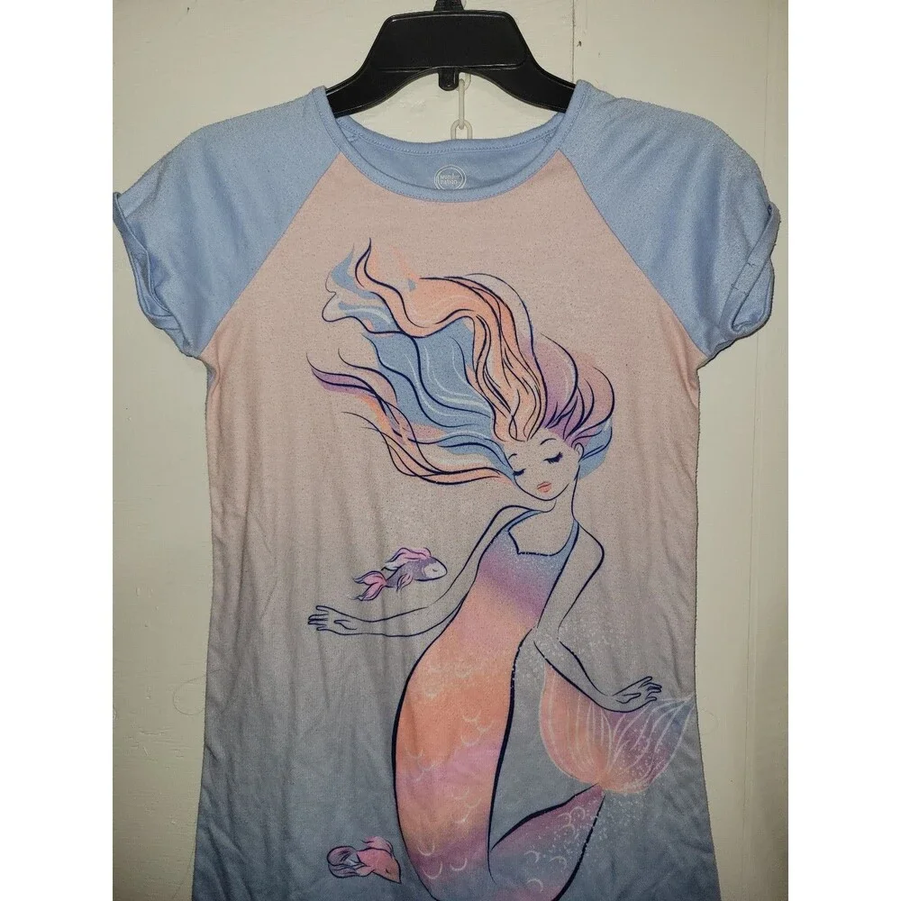 Girls Mermaid Graphic Nightgown AH45